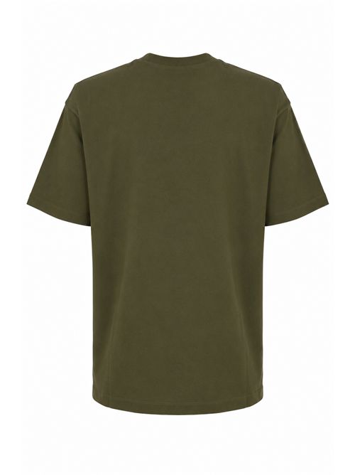 Set di 2 T-shirt Loose Fit in cotone con piccolo logo D2 Military Green/Black DSQUARED2 | S74GD1523 D20106962